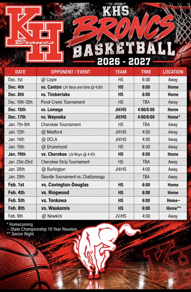 HS Basketball Schedule