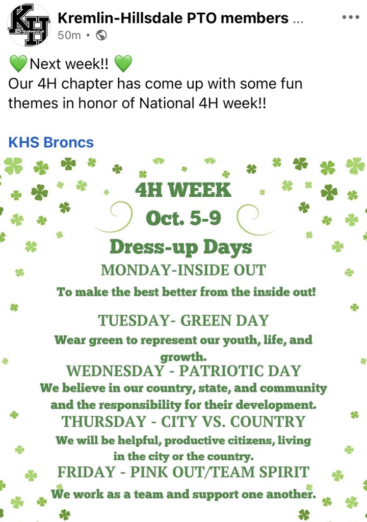 4 H week
