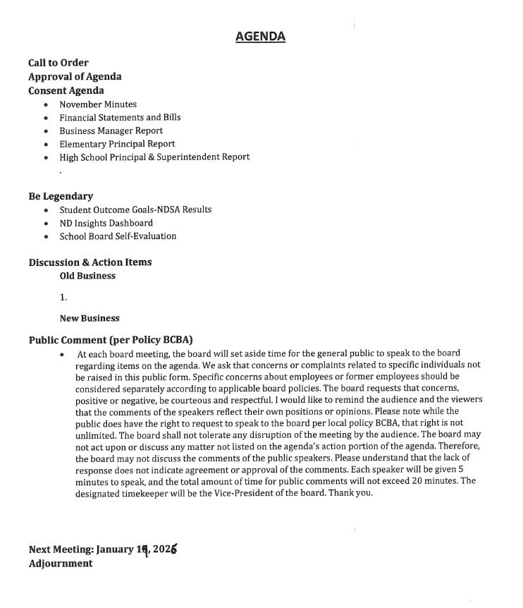 December 17 2025 SB Agenda