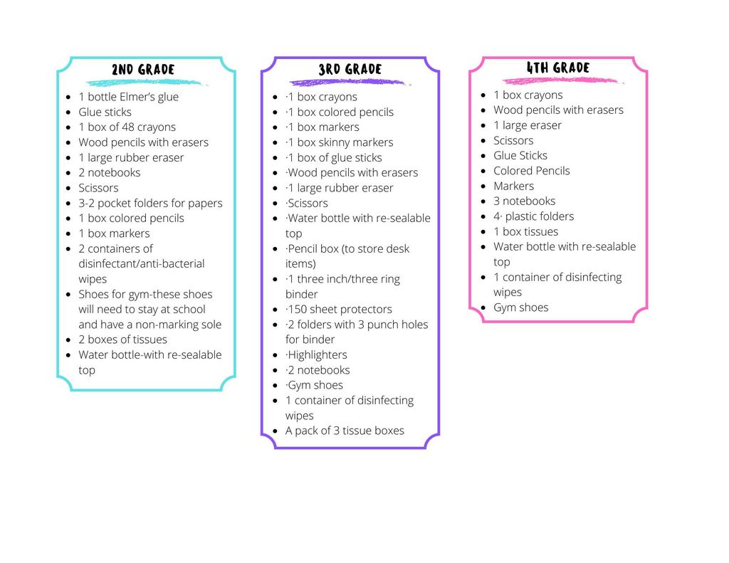 Supply List