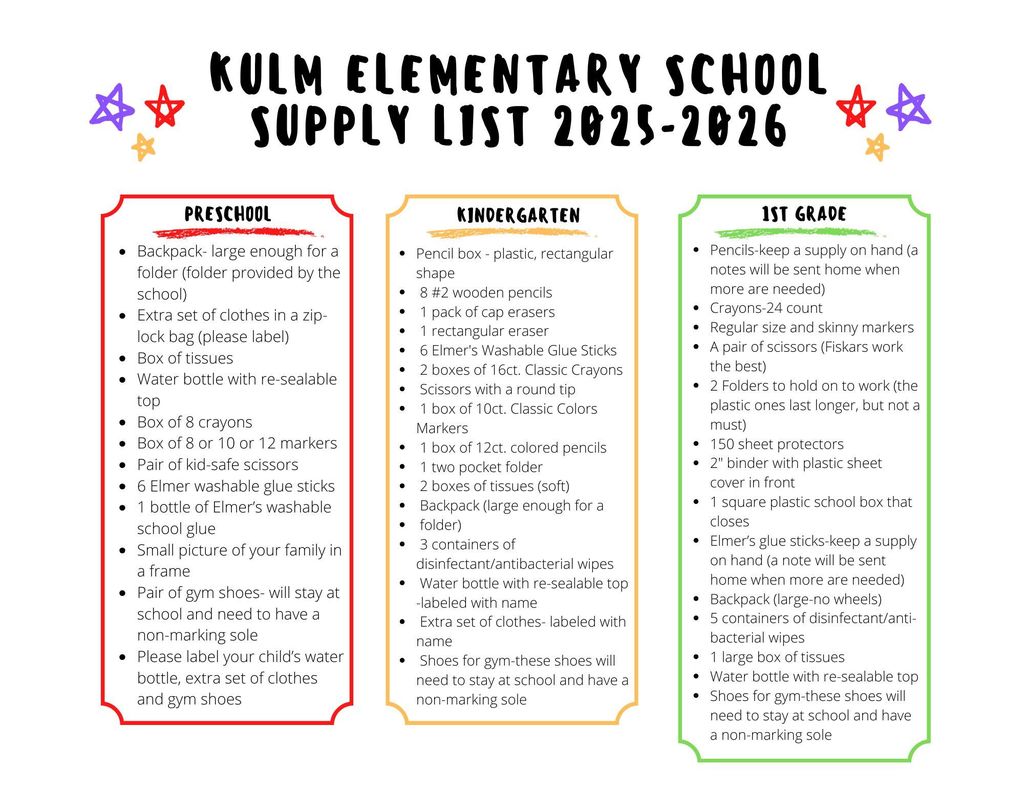 Supply List