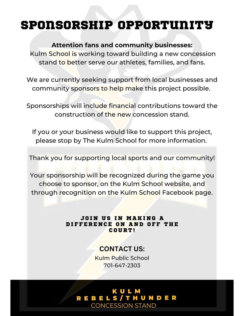 sponsorship opportunity 