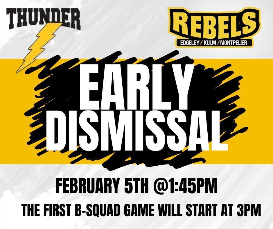Early Dismissal Announcment