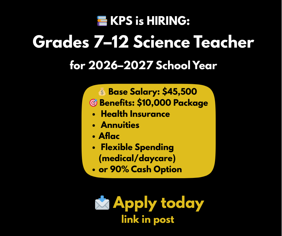 Science Teacher advertisement