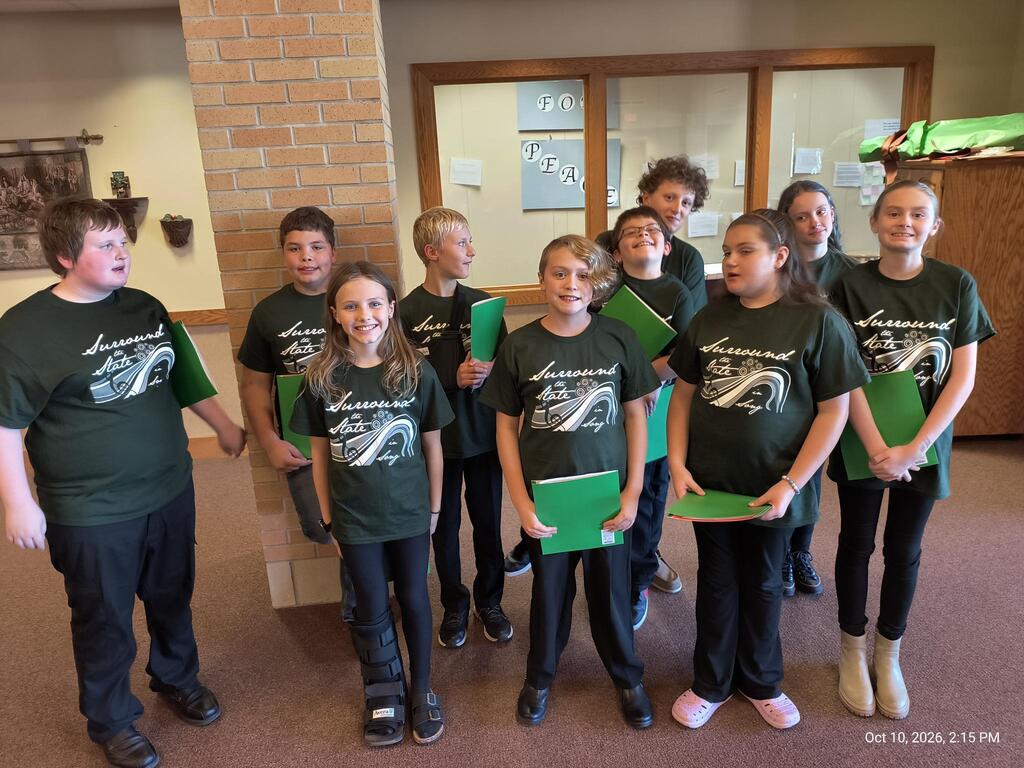 SSIS shirts on KPS students