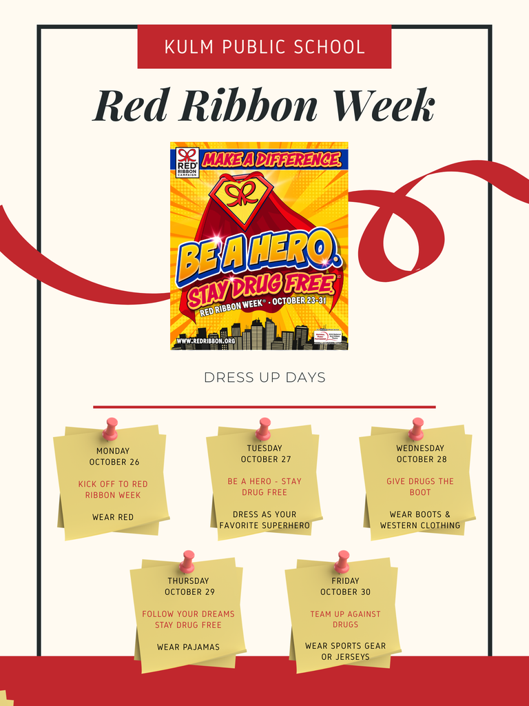 Red Ribbon Week Dress Up Days