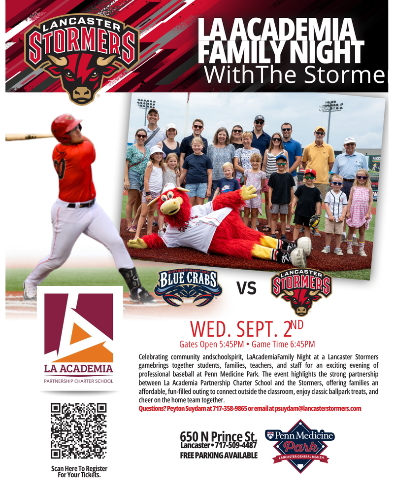 LAPCS FAMILY NIGHT WITH THE LANCASTER STORMERS!