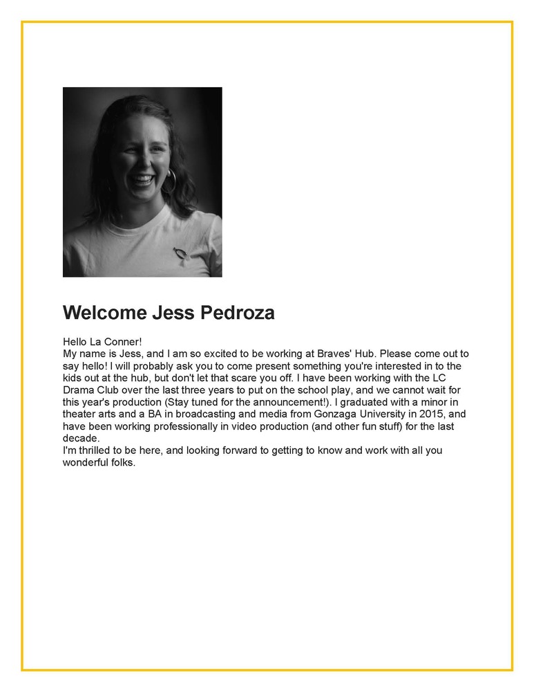 Welcome Jess Pedroza to Braves’ Hub!