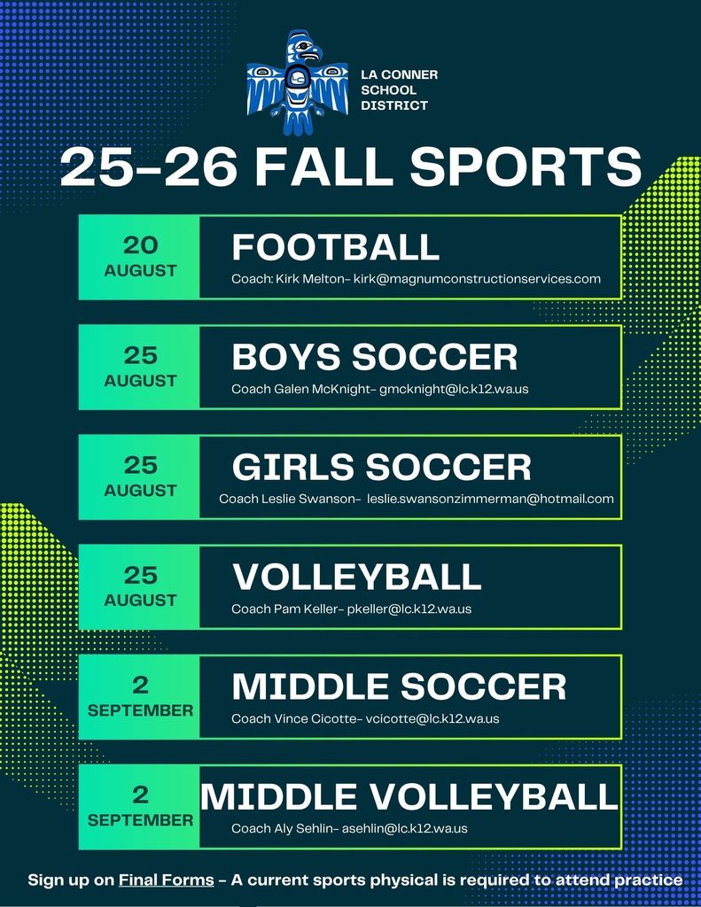 25-26 Fall Sports