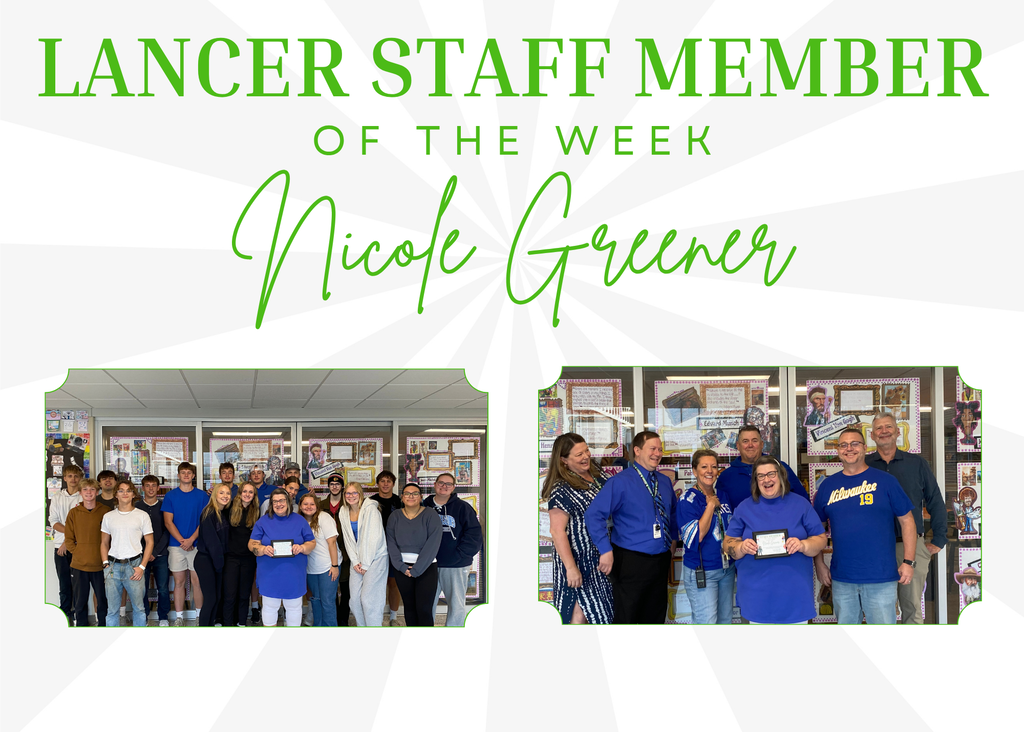 Picture of staff and students celebrating Award for Staff of the week