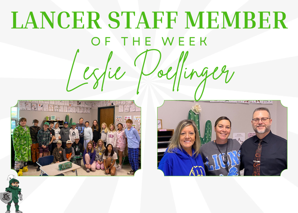 Staff of the week with students and administration