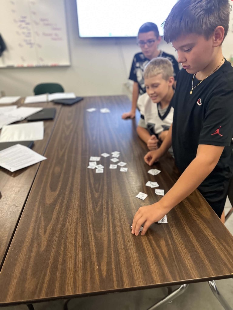 students play game with cards on a table 