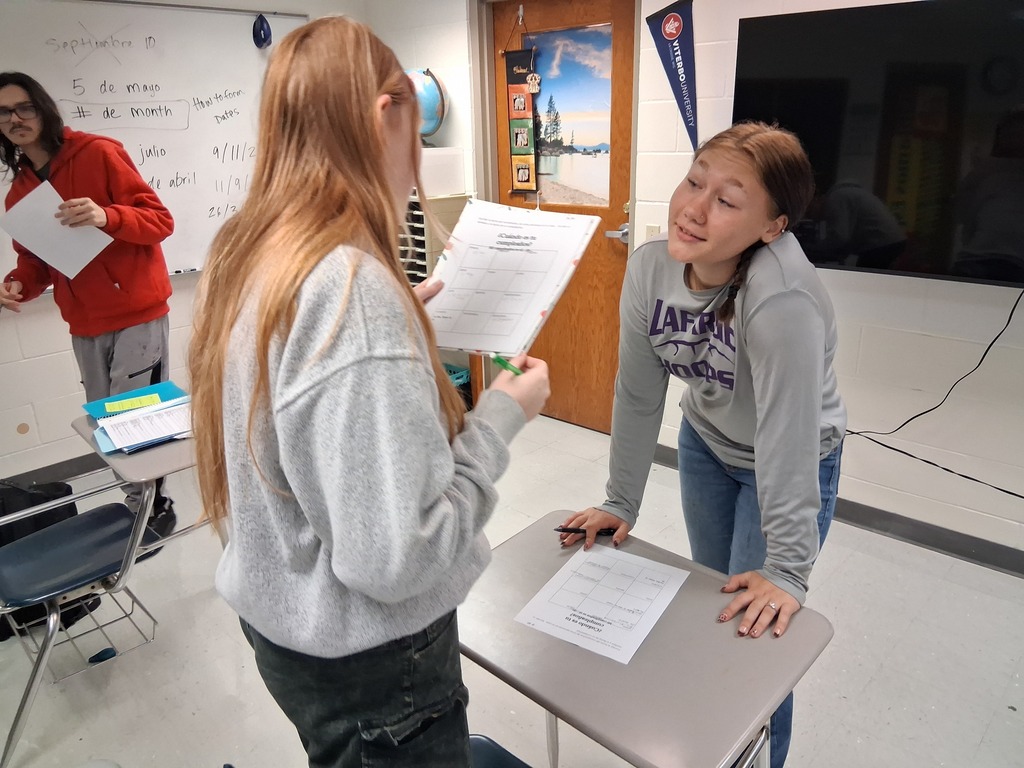 students asking and recording information