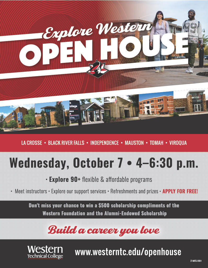 flyer western open house 