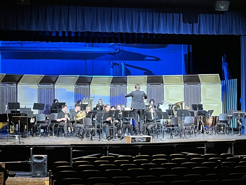 LHS band competing in the district competition
