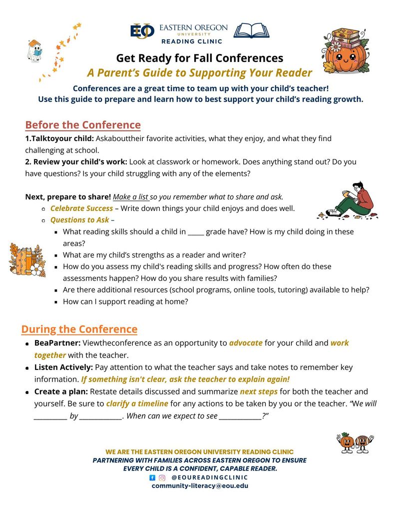 Supporting your reader flyer