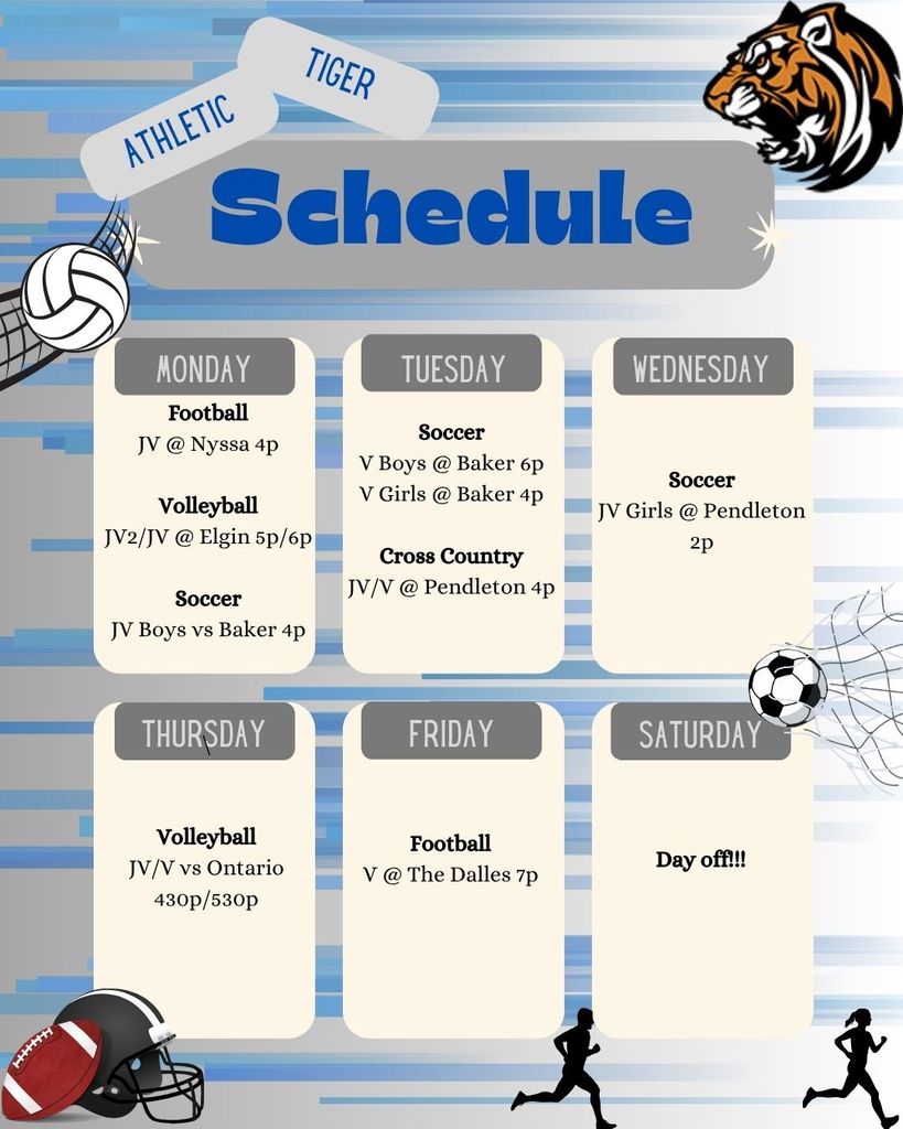 weekly schedule