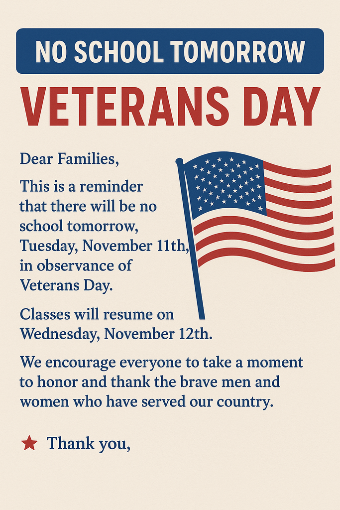 No School- Veterans Day