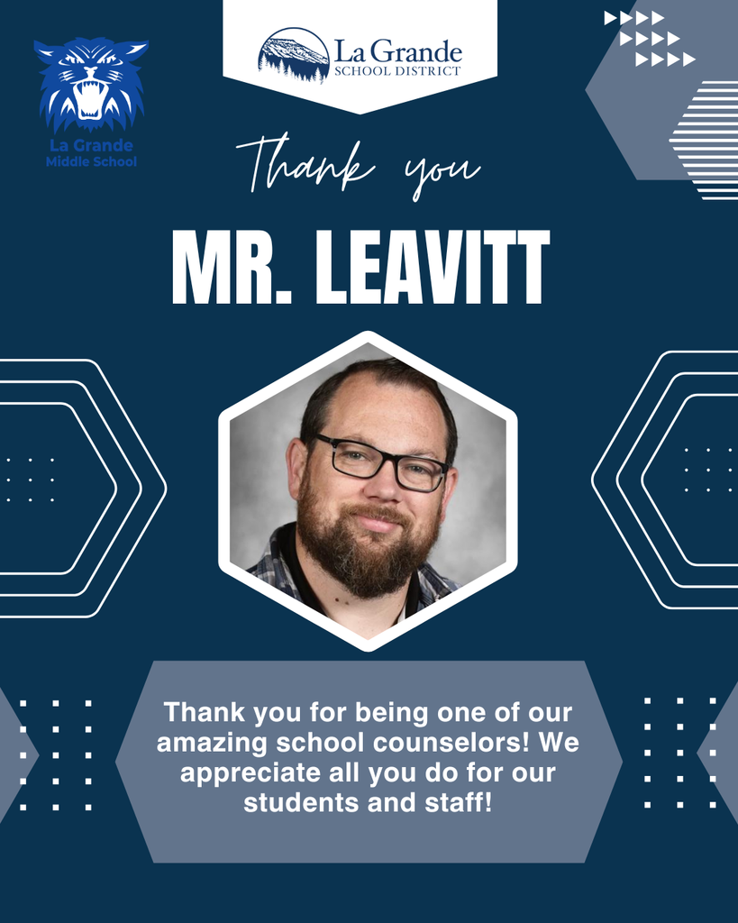 School counselors with photo of Mr leavitt and words thanking him