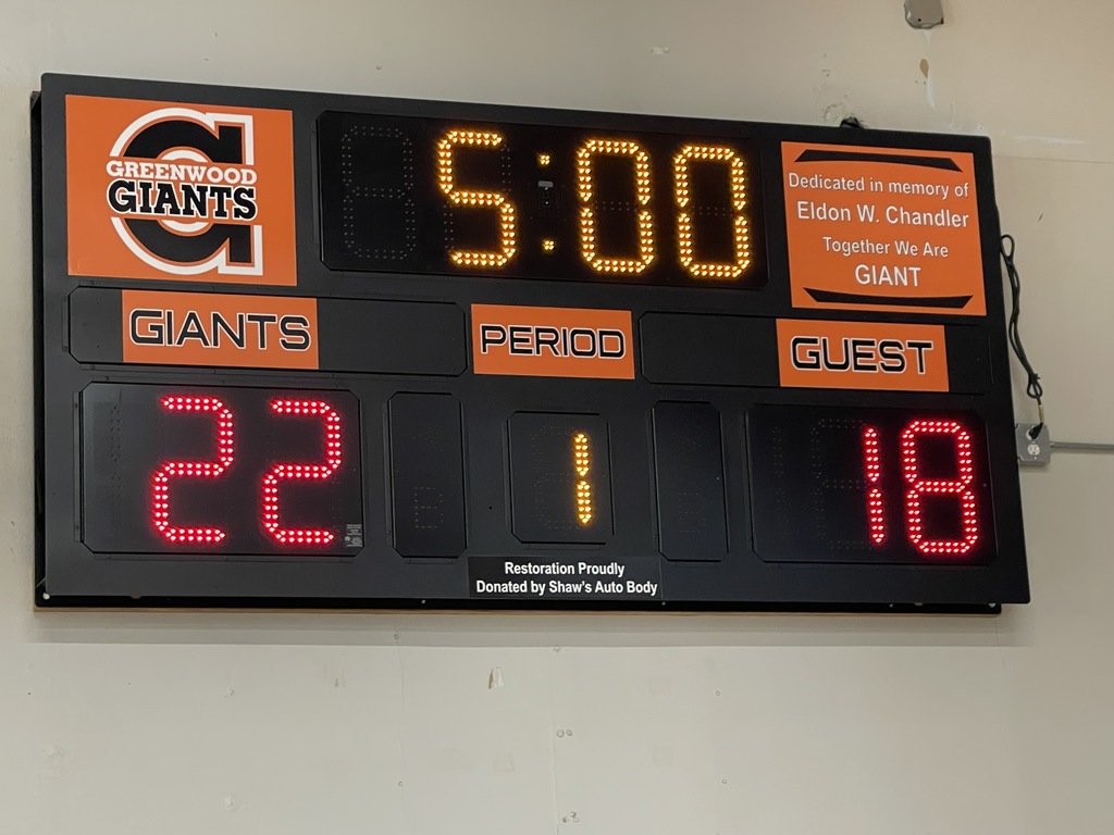 greenwood scoreboard