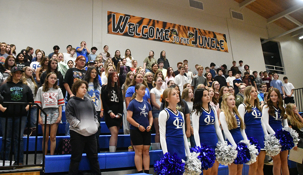 freshmen at assembly