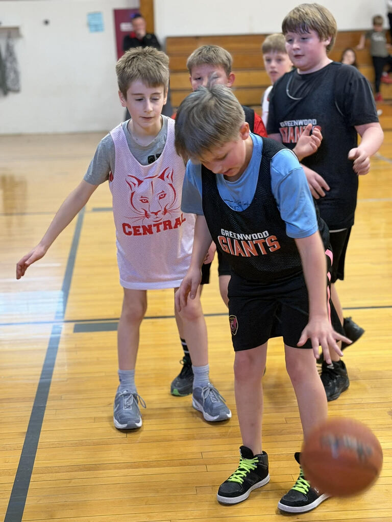 boys playing basketball