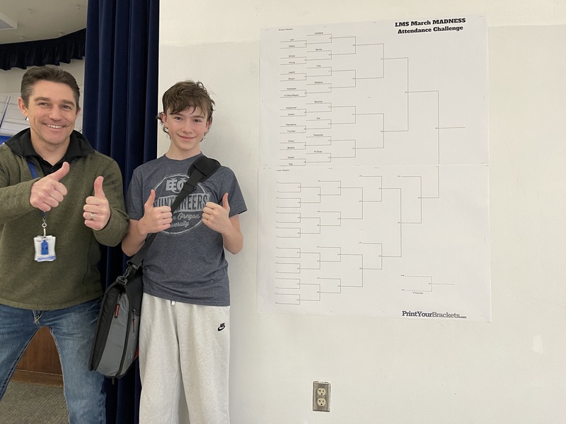 chris wagner with student