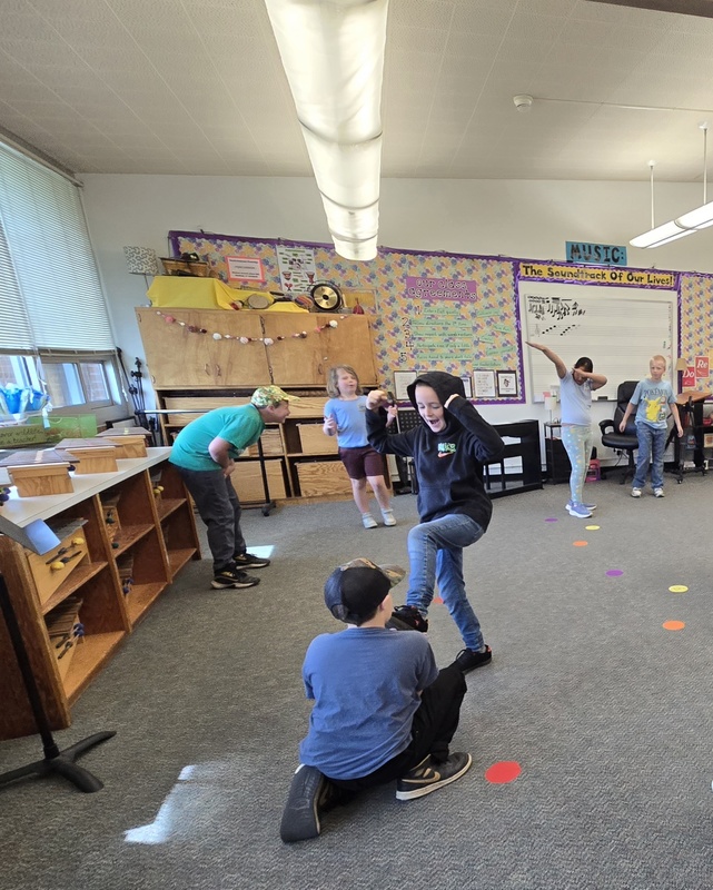 Greenwood students participating in Artist in Residence