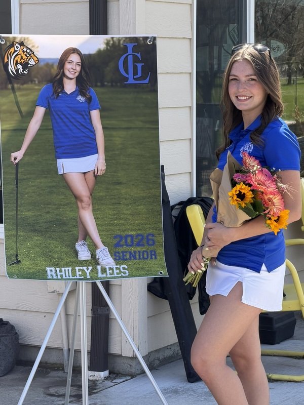 Senior girl golfer