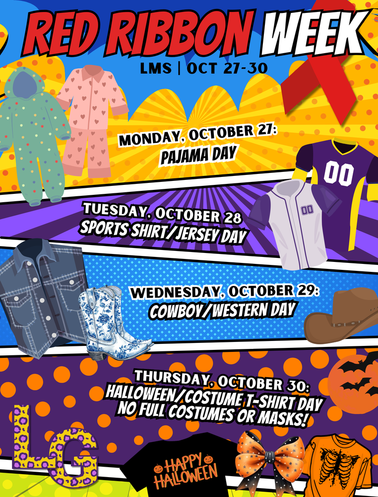 Red Ribbon Week Dress-Up Days