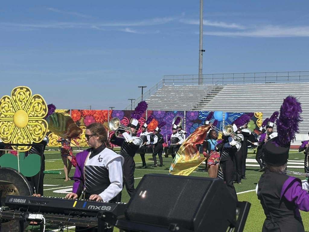 MLB performs at the 50th Annual Blinn Buccaneer Marching Festival.