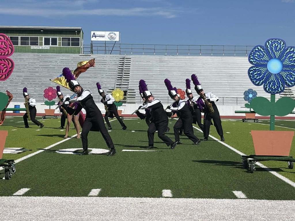 MLB performs at the 50th Annual Blinn Buccaneer Marching Festival.