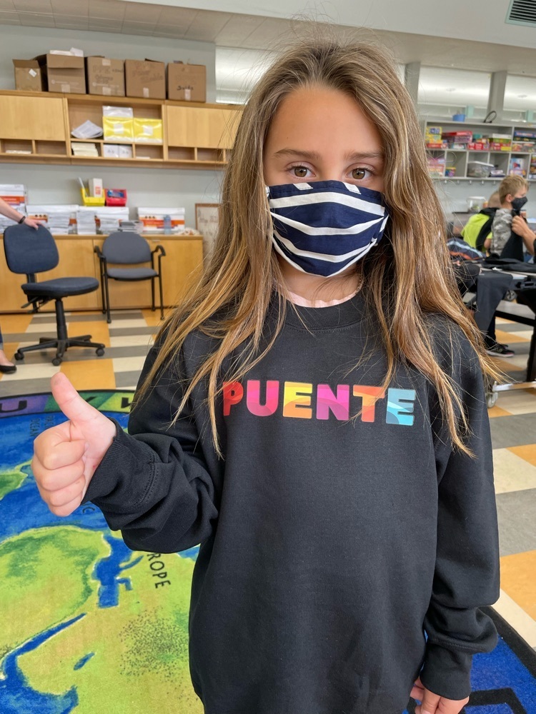 student with sweatshirt