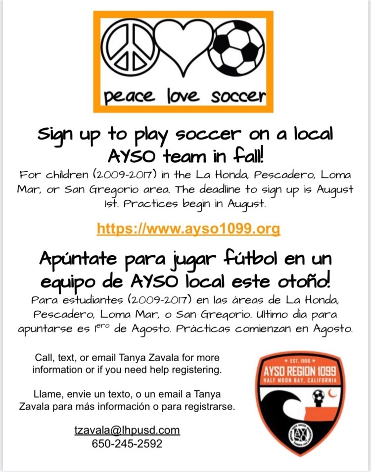AYSO flyer