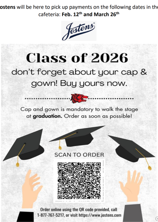 Seniors 2026 cap and gown