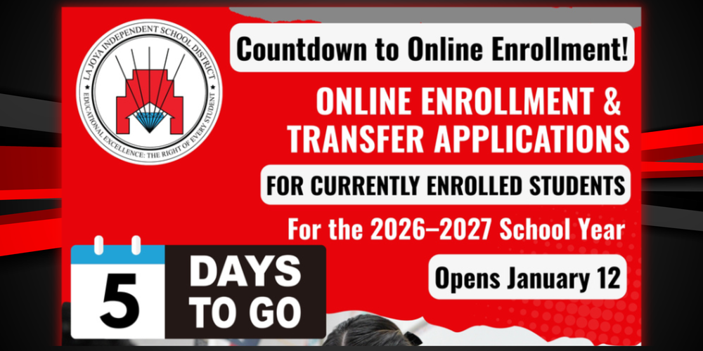 Online Enrollment Countdown 5 more days to go
