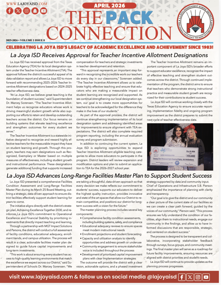 April 2026 Pack Connection