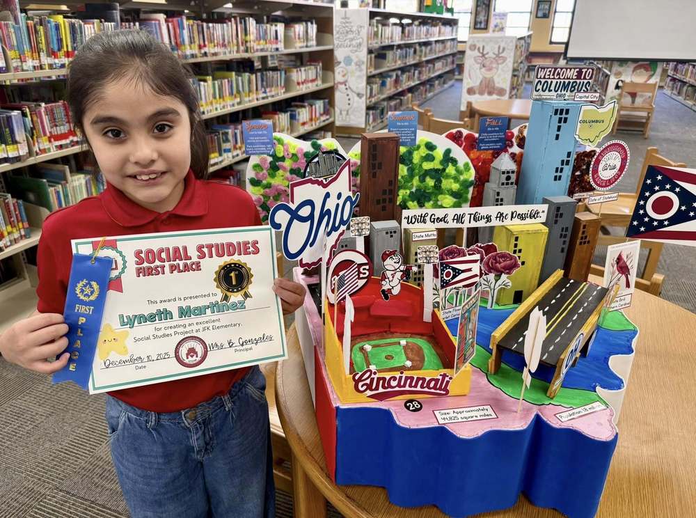 girl with certificate