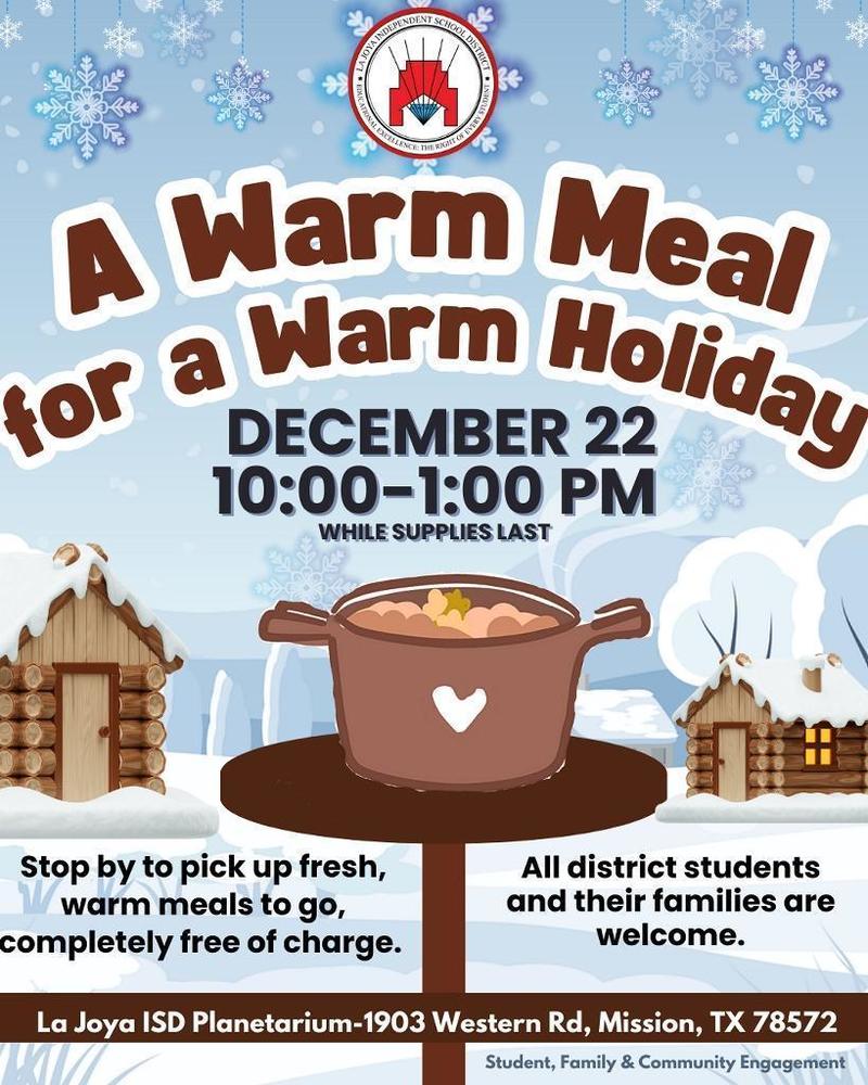 a warm meal flyer