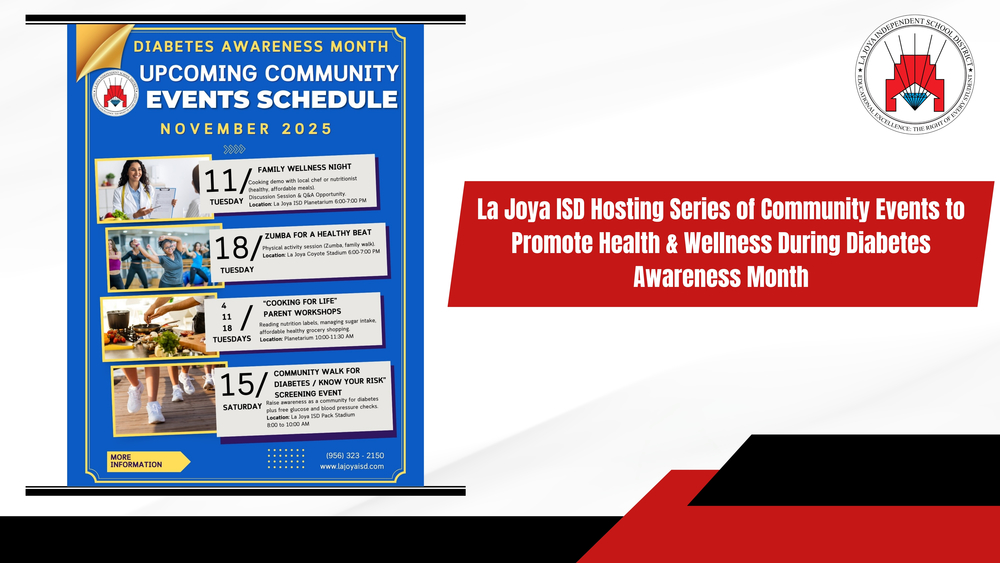 LJISD Hosting Series of Events throughout Diabetes Awareness Month