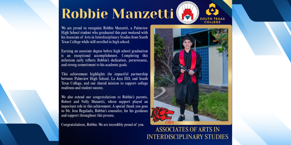 Robert Manzetti Graduates with Associate of Arts