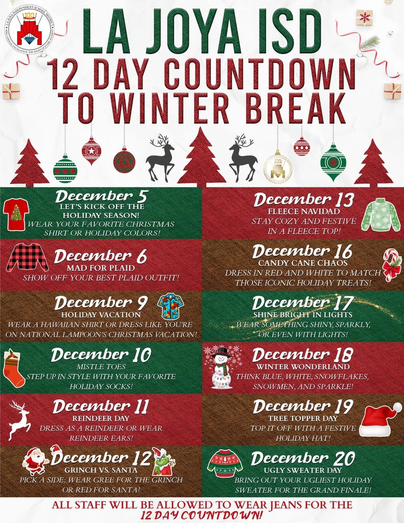 12 Day Countdown to Winter Break