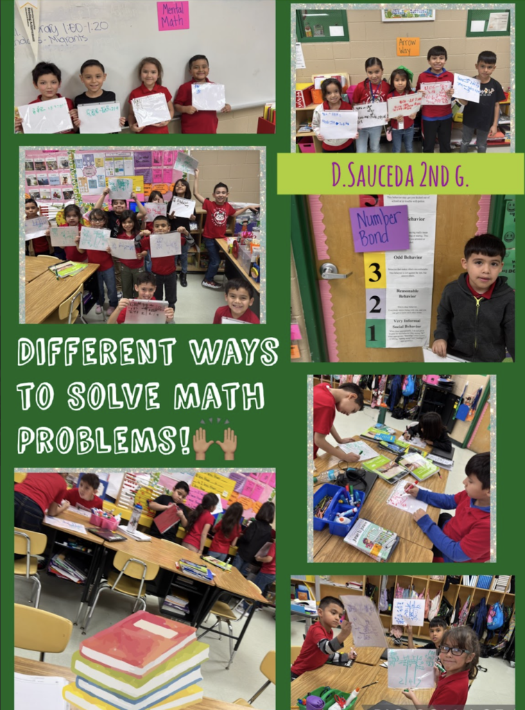 Students working in math