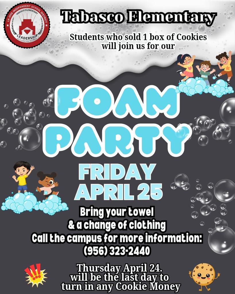 Foam Party Announcement