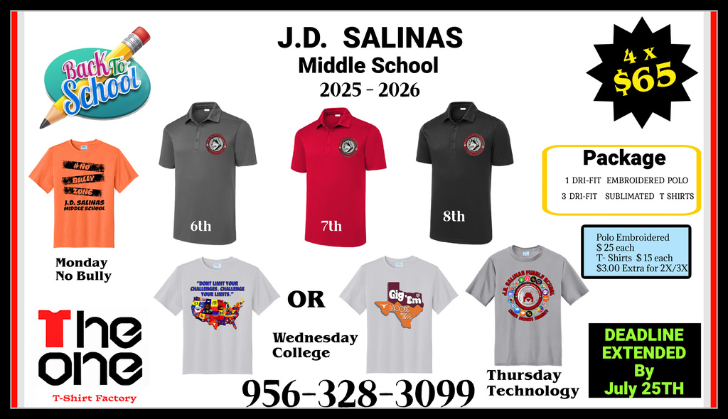 T-shirt orders