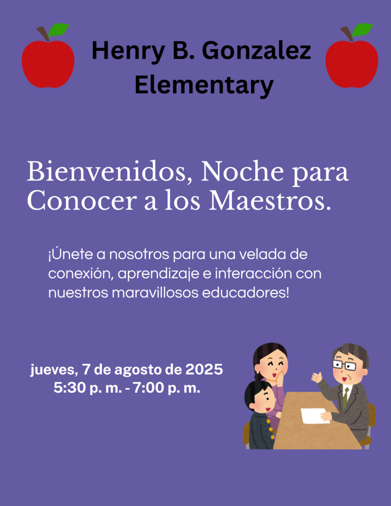Meet the teacher flyer in spanish