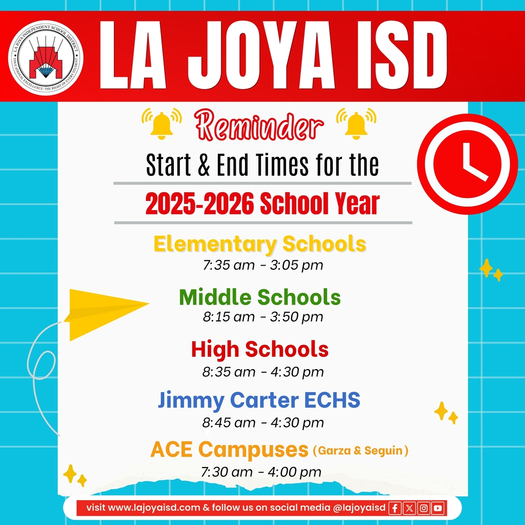 Back to School Information 