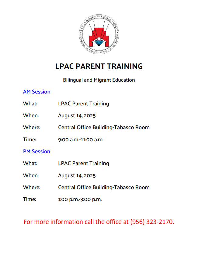 meeting information flyer