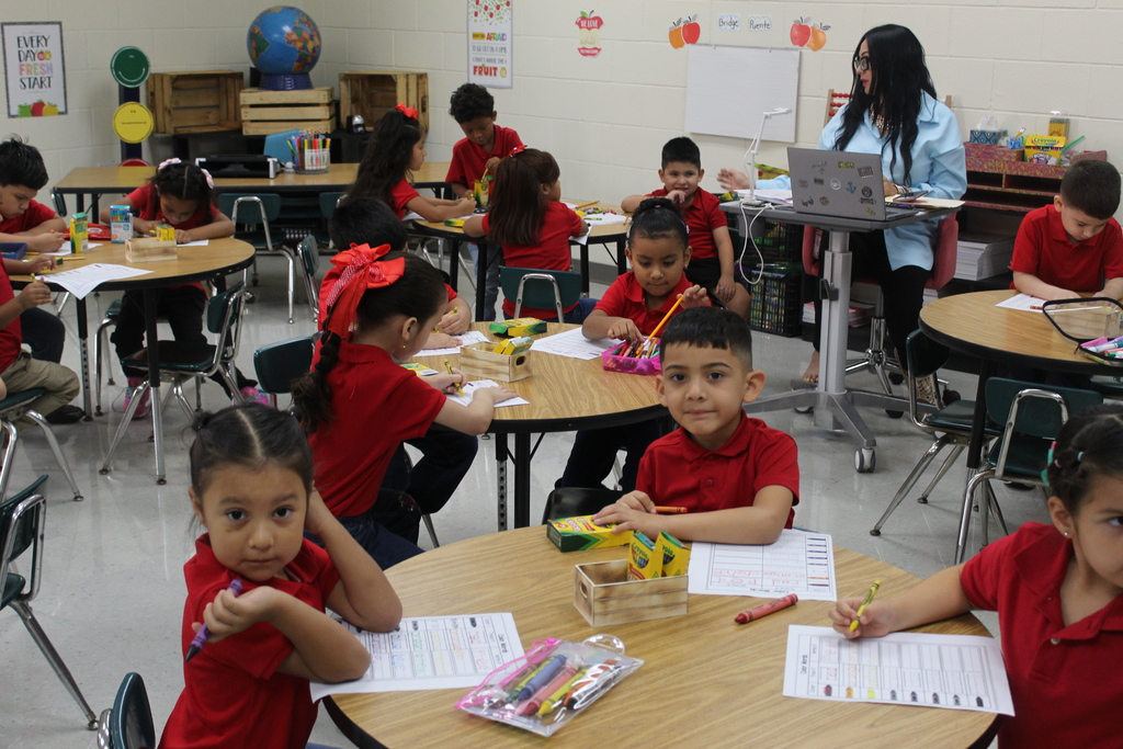 Ms. Hernandez learning in the classroom.