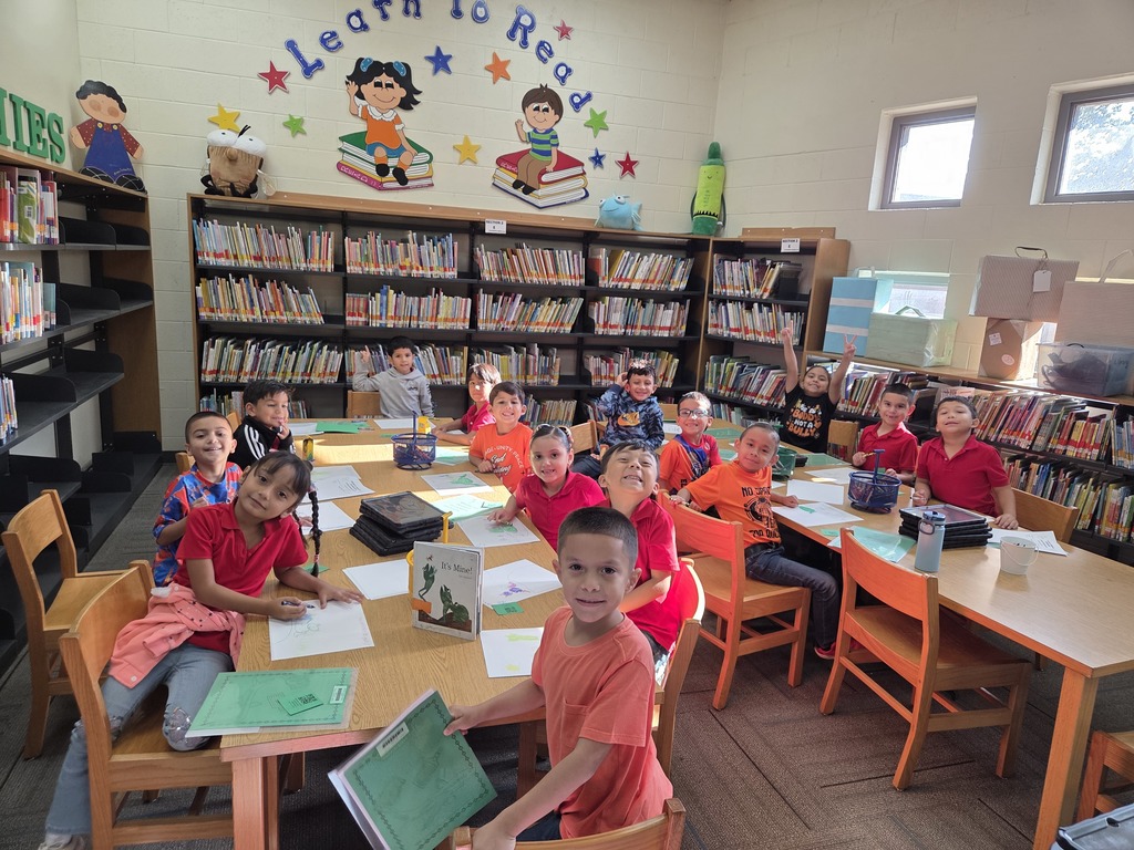 1st grade at library